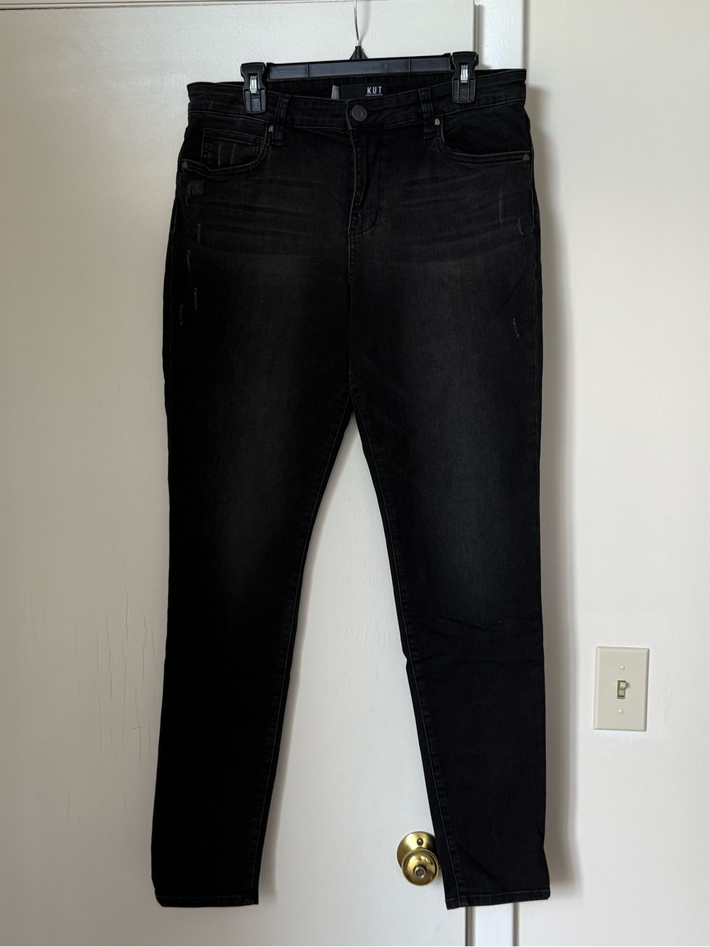 Kut from the Kloth Women's Black High-Rise Skinny Jeans